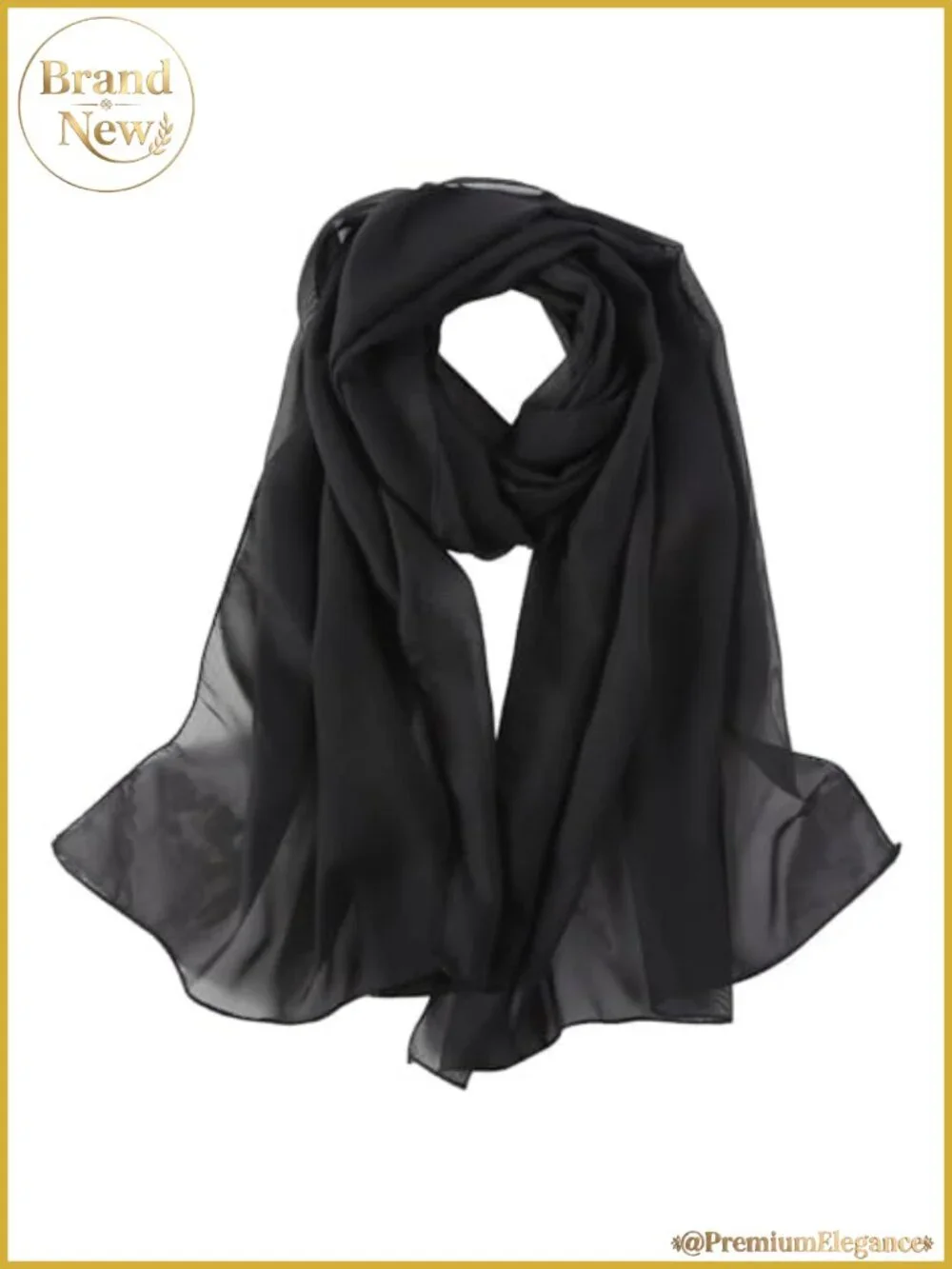 Women's Sheer Chiffon Scarf Long Shawl Wrap Evening Dress Accessory